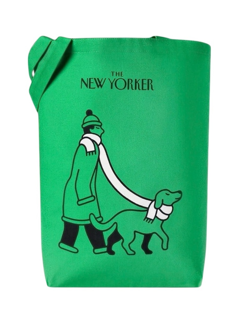 The New Yorker Limited Edition Dog Walk Winter 2025 Green Tote Bag New No Tag